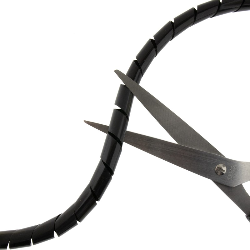 SeKi Spiral Band, 6-60 mm, 5 Metres, Black, Flexible Cable