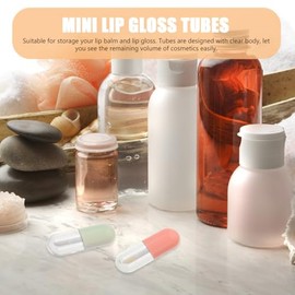 VICASKY 20 Tubos De Brillo De Labios Vacíos Tubos De Bálsamo Labial Recargables Transparentes Envases Para Brillo De Labios Y Aceite Labial...        