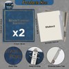 chiazllta 2 Pcs Estate Planning Portfolio Binder with Index Tab