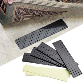 Gadget Planet Rug Gripper for Carpeted Floor (Pack of 4 Grips)- Carpet Grippers for Wooden, Laminate Floors- Non Slip Carpet Grips, Easy to Install and Prevent accidents.