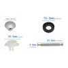 TUB Diverter SPOUT Repair KIT Chrome(Universal FITS Most)