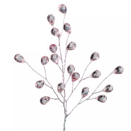 Factory Direct Craft Set of 4 Pink Acrylic Gem 8-1/2" Accent Sprays for Corsages and Accenting