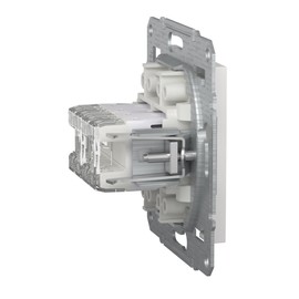 Schneider Electric Asfora EPH4870121D RJ45 Cat.6e Flush-Mounted 2-Way Network Socket Data Socket IDC White