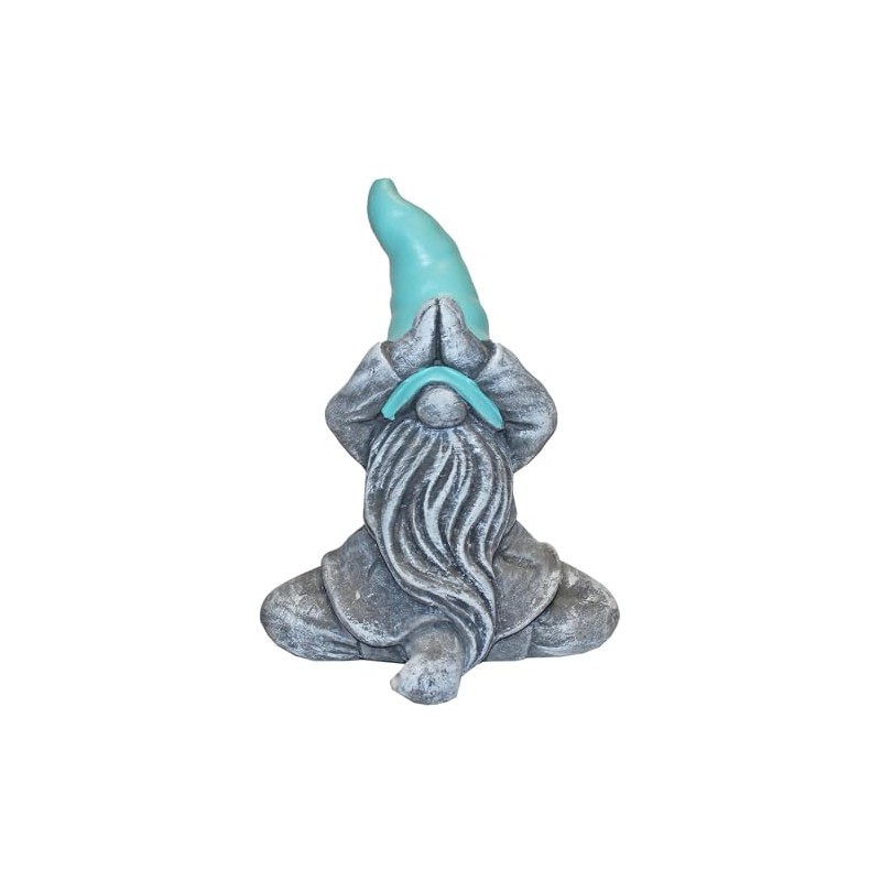 Widdle Gifts Garden Meditating Gonk Ornament 16cm Garden Ornament (Blue