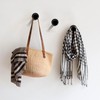 4 Pcs Round Black Coat Hooks, Stainless Steel Towel Hooks,