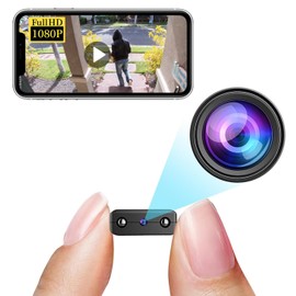Smallest Wireless Wifi Camera,HD1080P Concealed Security Camera with Video Recording Live Feed,Smart Baby Monitor With Night Vision,Motion Detection,Remote Viewing for Security with iOS Android APP