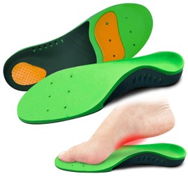 Plantillas para Fascitis Plantar - Plantillas Ortopédicas para Pies Planos, Plantillas Amortiguadoras Antifatiga, Ortesis para Aliviar Dolor para Fascitis Plantar - Plantillas de Soporte de Arco Alto