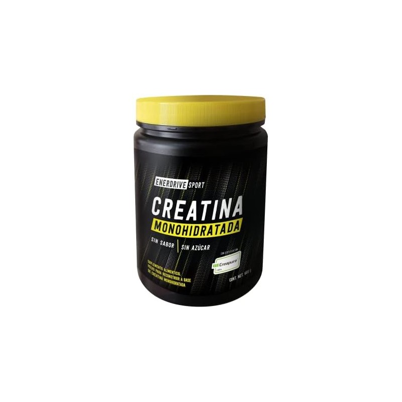 Enerdrive Sport Creatina Monohidratada, Certificación Creapure, 600g, 120 servicios