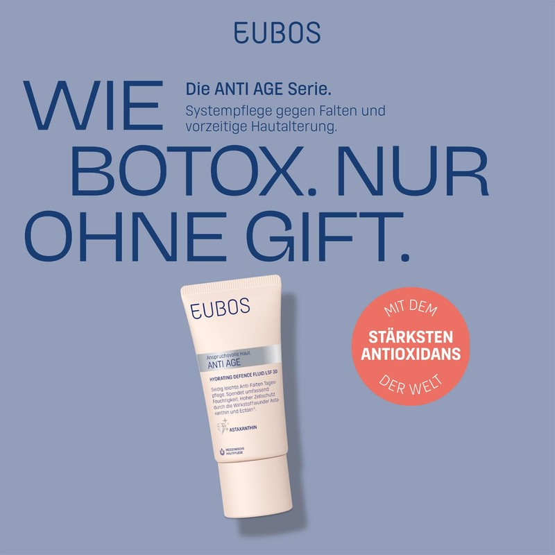 EUBOS Anti-Age, Hydrating Defence Fluid SPF 30, Anti-Ageing Face Cream