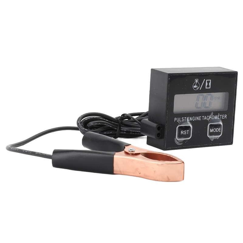 Pulse Engine Tachometer Small Digital LCD Display Speedometer 30000RPM for