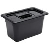 Vogue 1/4 Gastronorm Container 150mm 3.7 Litre Black Catering Food