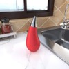 Kitchen Bathroom Squeeze Dish Soap Dispenser Tear Drop Shape with