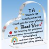 TTOVEN Teaching Assistant Gifts TA Teacher Plaque Appreciation Acrylic Plaque
