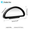 XUKEY Pair 360° Blind Spot Convex Mirrors Wide Angle Side