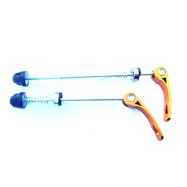 CarbonEnmy Bicycle Quick Release Bicycle Quick Release, Front and Rear Quick Release, MTB Quick Release Road Bike Mountain Bike (Gold)