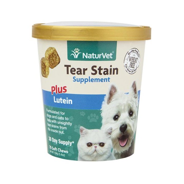 NaturVet Tear Stain Supplement Soft Chews, 120 ct