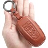 Kirsnda for Ford Leather Key fob Cover with Keychain,Leather Key