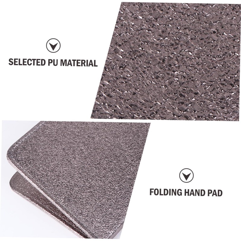 Outanaya 2pcs Pu Leather Folding Hand Rest Pad for Nail