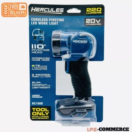 HERCULES 20V  220 LUMEN WORK LIGHT NEW/US SELLER ‼