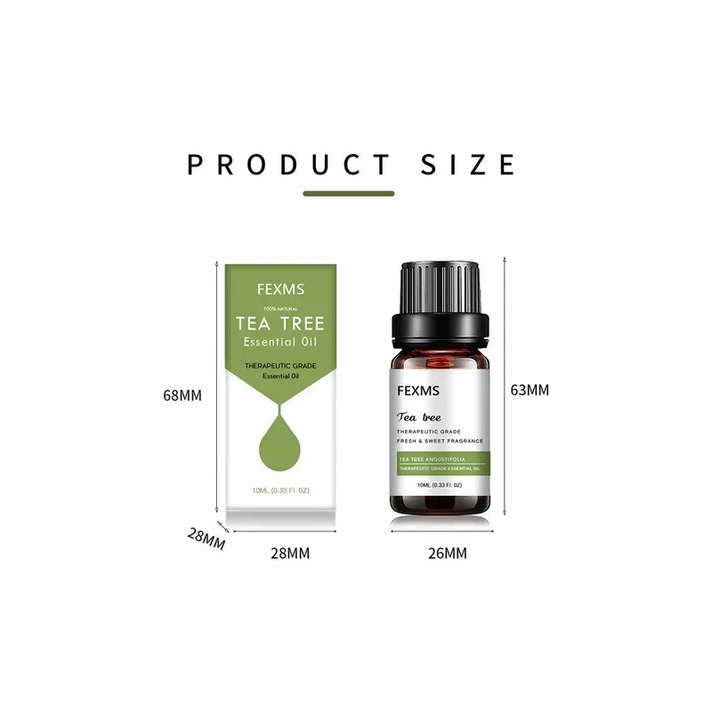 2pcs Aceite Esencial De Árbol De Té Natural 100% Puro
