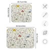 Cute Mushroom Wild Plant Dish Drying Mat for Kitchen Counter