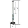 Ladder Leveler Pair with Rubber Feet Orange,Adjustable Ladder Leg Leveler