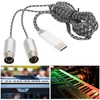 70.9in MIDI Cable to USB IN-OUT Converter Cable with Indicator