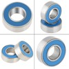 25PCS Set MR115-2RS Blue Metal Rubber Shield Ball Bearings 5*11*4mm