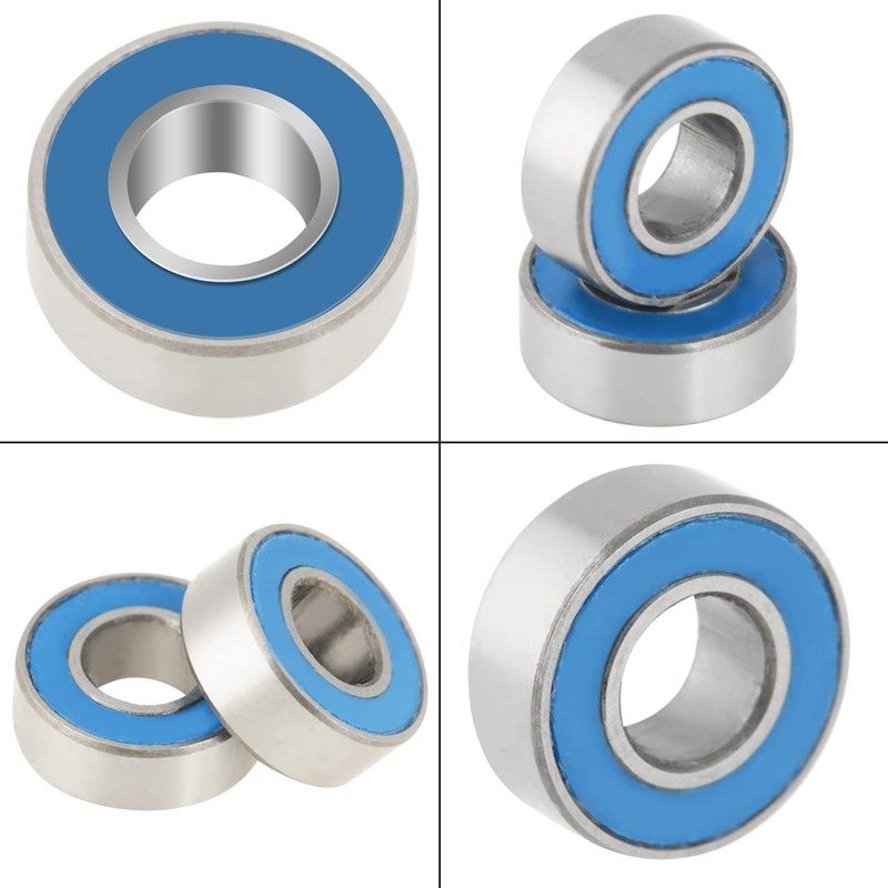 25PCS Set MR115-2RS Blue Metal Rubber Shield Ball Bearings 5*11*4mm