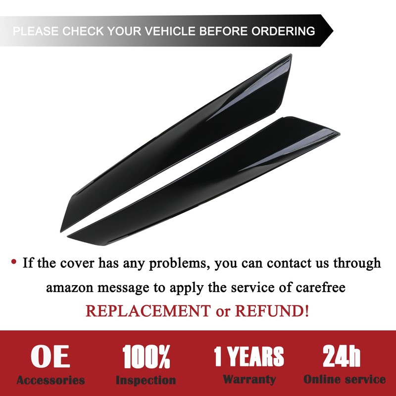 Windshield A Pillar Trim Molding (1 Pair) | Compatible with