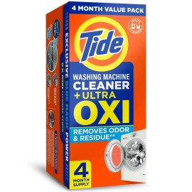 Tide Washing Machine Cleaner with Oxi Powder, Odor Eliminator and Washer