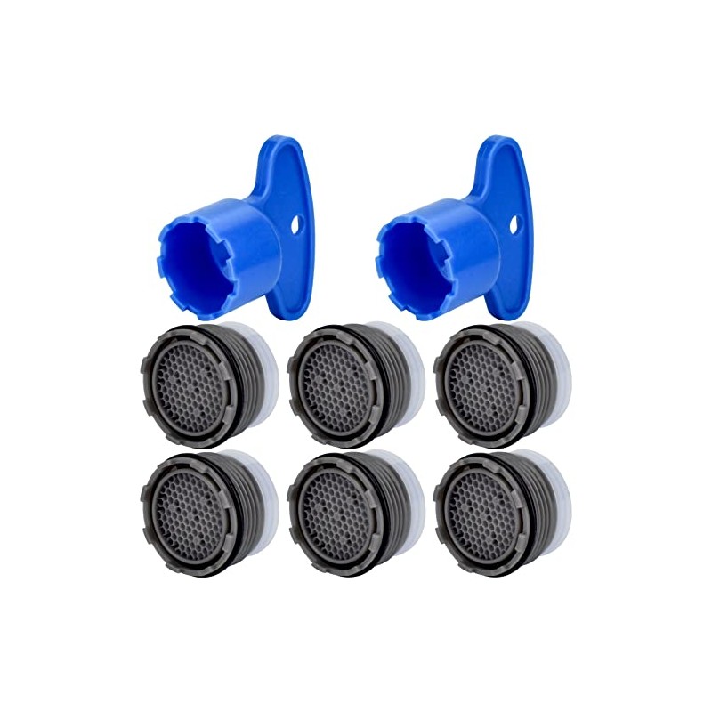 6 Pieces Faucet Aerators with Faucet Aerator Removal Tool 18.5