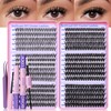 Lash Clusters Kit Individual Lash Extensions with Bond and Seal