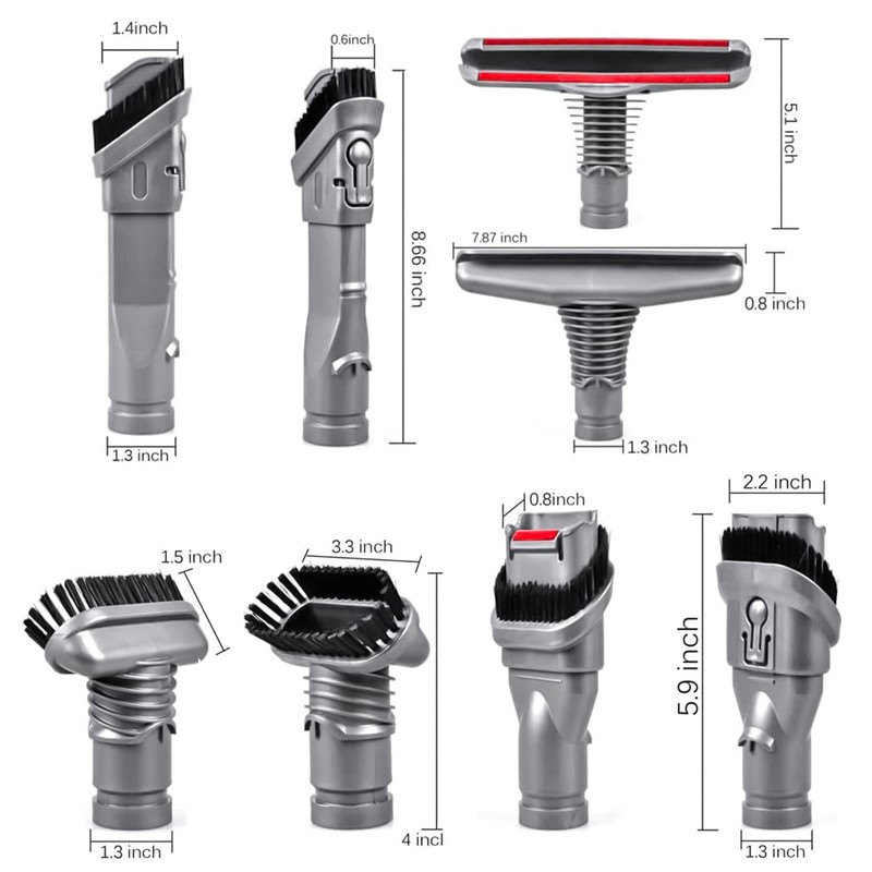Replacement Attachments Tools Brush Kit for Dyson V6 V7 V8