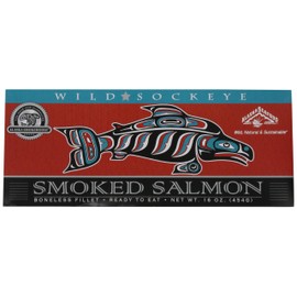 Alaska Smokehouse Smoked Sockeye Fillet in Gift Box, 16-Ounce