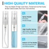 GAOMESIA 25x5ML Parfümzerstäuber Nachfüllbar, Mini Sprühflaschen Leer Transparent, Reise Zerstäuber