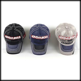 White Fang CA739 Cap, Hat, Running, Outdoor, Women's, Men's, English Letter Logo, gray