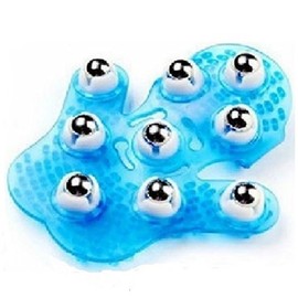 CREPUSCOLO Massage Roller, Cellulite Removal, Cellulite, Glove Roller, For Dieting, Shaping, Lipa, Relaxation, Swelling, Thighs, Belly, Two Arms, Fatigue Recovery, Bun (Blue)