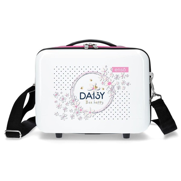 Enso Daisy 9251721 Suitcase, Blue, White, Makeup bag