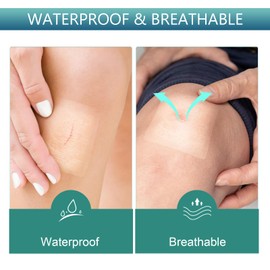 60Pack Transparent Film Dressing 2 Sizes 4" x 4.75"/2.36" x 2.75"- Waterproof Bandages for Swimming, Showering,Tattoo Aftercare Impermeable Transparent Dressing