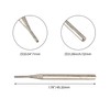 BQLZR Silver 0.3cm Shank 1mm Cylindrial Point Diamond Burr Glass