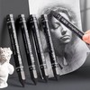 NICEYST 4Pcs Graphite Stick Set HB 2B 4B 6B Woodless