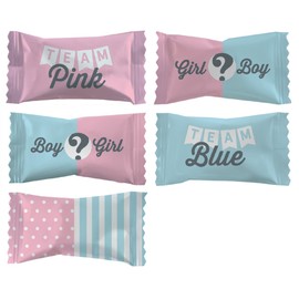 Party Sweets Baby Reveal Buttermints by Hospitality Mints, Appx 300 mints, 7-Ounce Bags (Pack of 6)