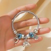 YIQPKUM Elegant Cable Elephant Bangle Bracelet Zinc Alloy Tree of