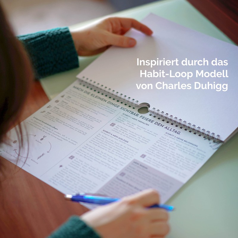 metaFox Habit Tracker Calendar | Undated 12-Month Habit Tracker Journal