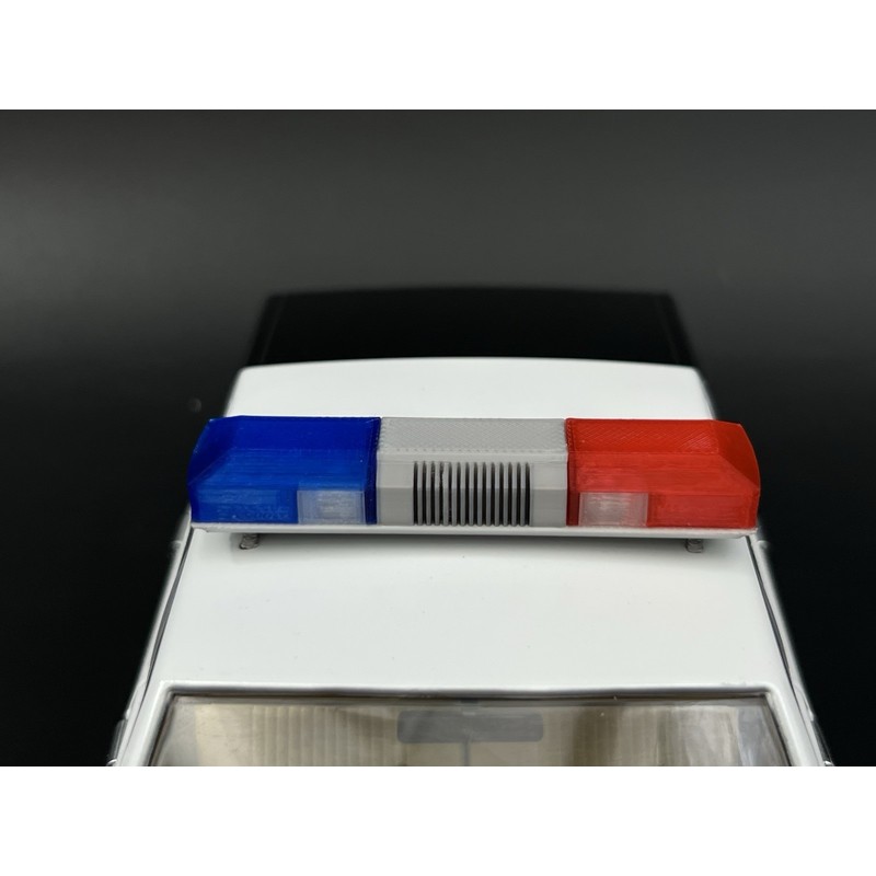 LED-Compatible Lightbar 1/18 Blue Red Smith Wesson 8780 8880 8980