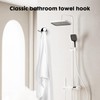Ntipox Polished Chrome Towel Hooks Antique, 2 Pack Coat Robe