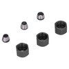 6Pcs Router Collet Adapter Carbon Steel 6mm 6.35mm 8mm Set