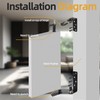 JAVOUKA 2 Pack Swing Door Hinge, Hardware Commercial Saloon Door