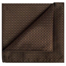 KissTies Solid Pocket Square Wedding Handkerchief + 1 Gift Box, Truffle Brown, One Size